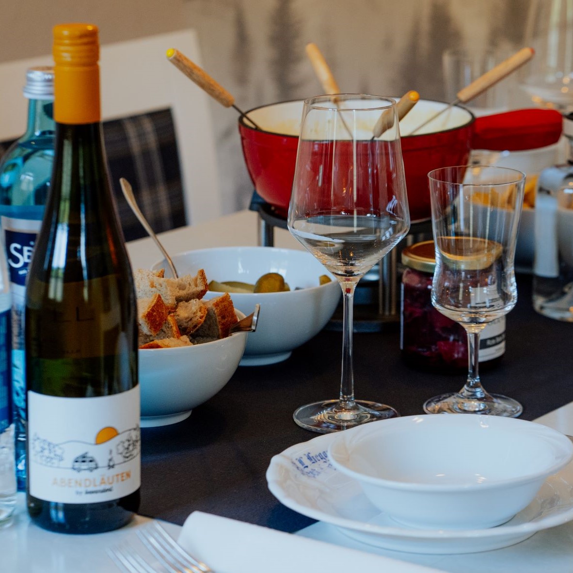 Käsefondue auf Sauerländer Art