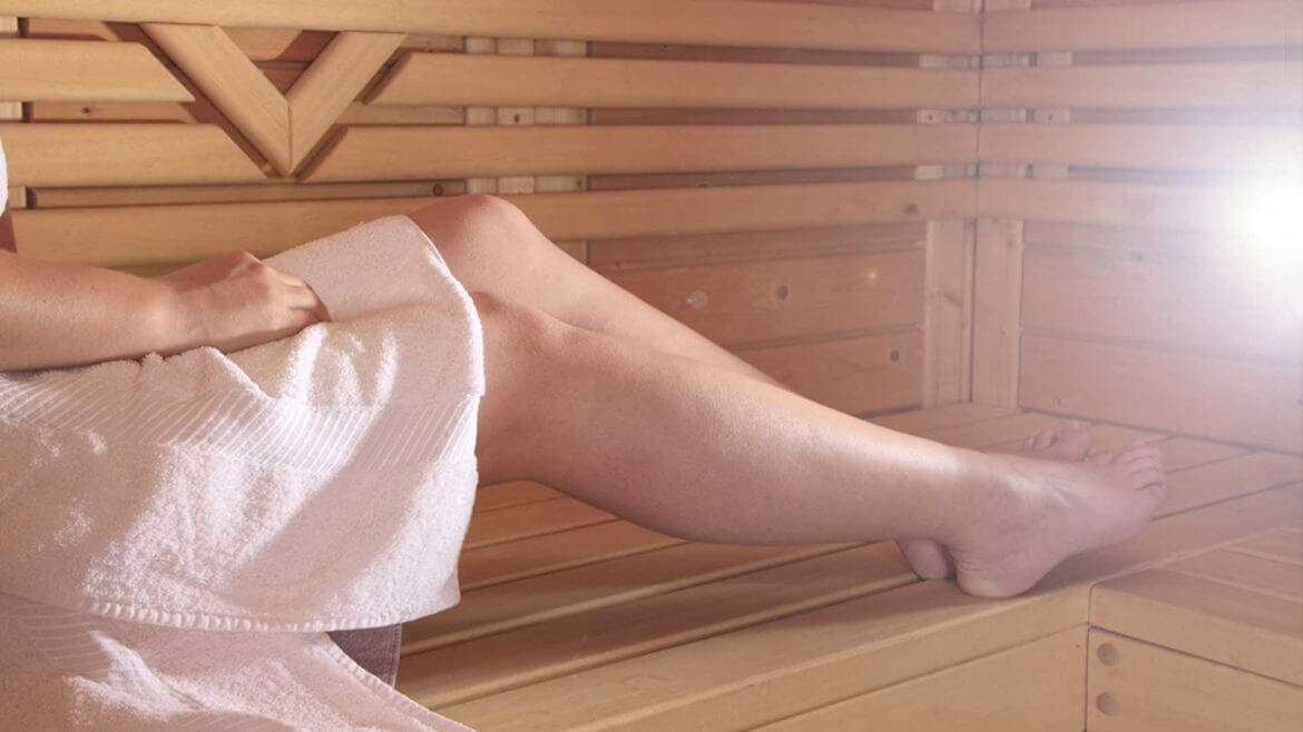 Relaxen in der Sauna